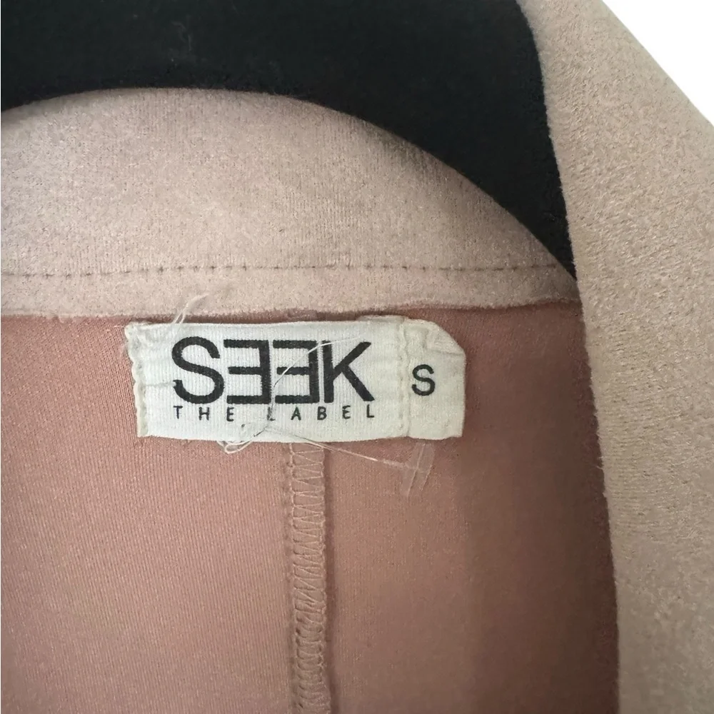 LF Seek The Label Micro Suede Moto Pink/Blush Jacket in Size Small